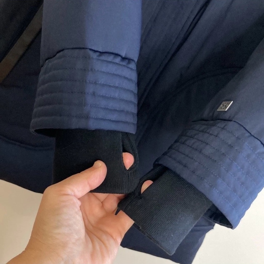 Soia & Kyo Women's Navy Puffer Coat - Picture 5 of 15